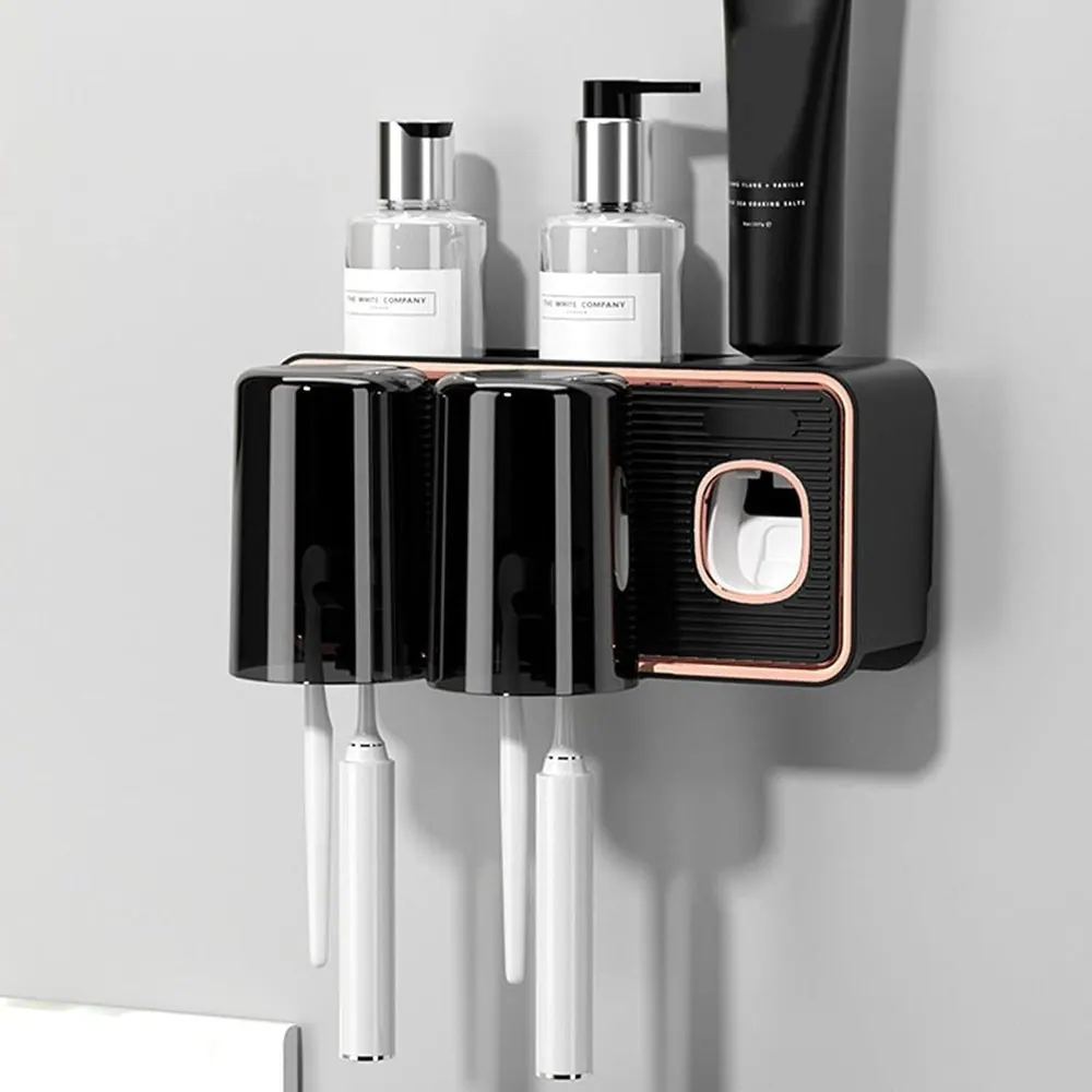 Wall-Mounted Toothbrush & Toothpaste Organiser