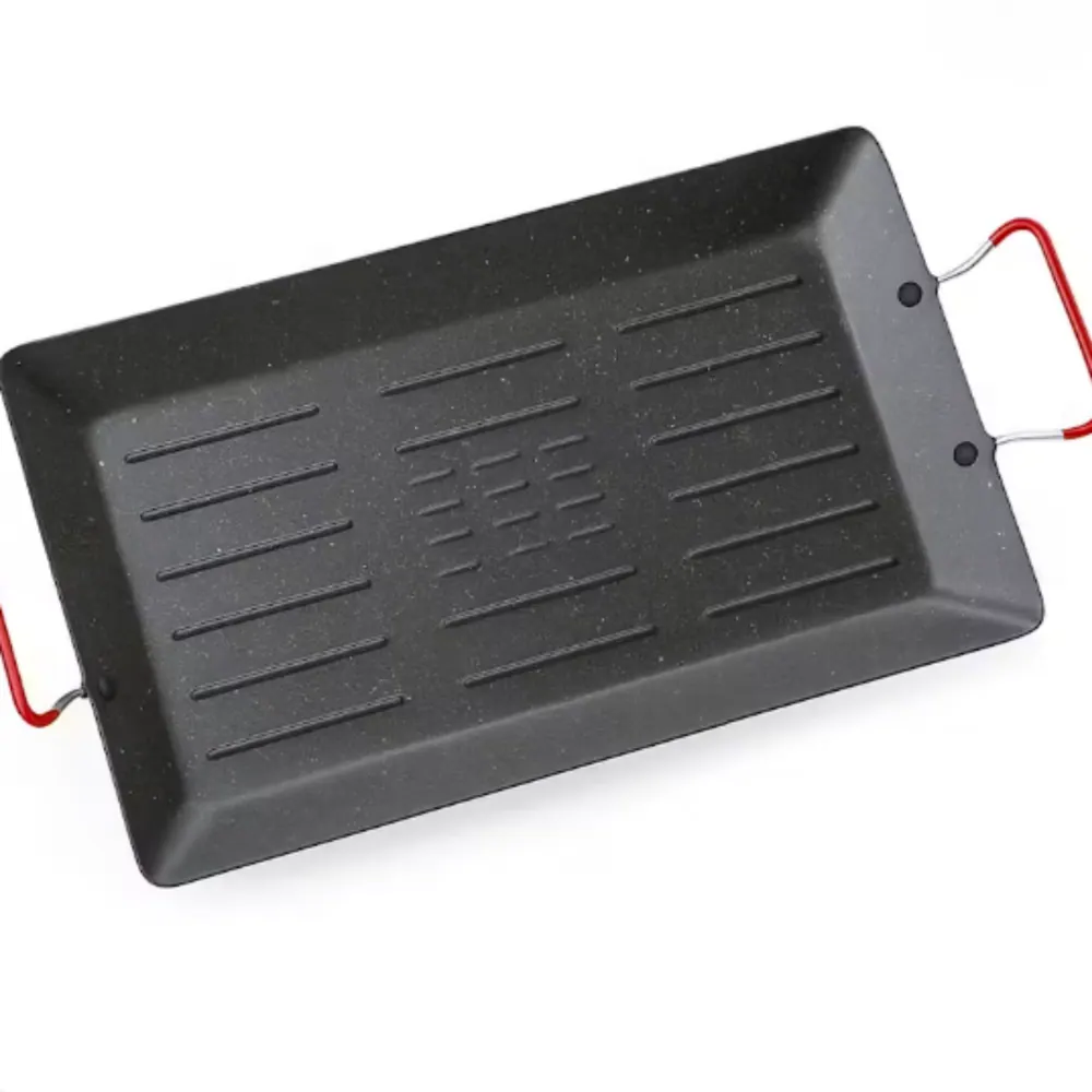 Large Non-Stick Metal Grill Pan (42x27cm)