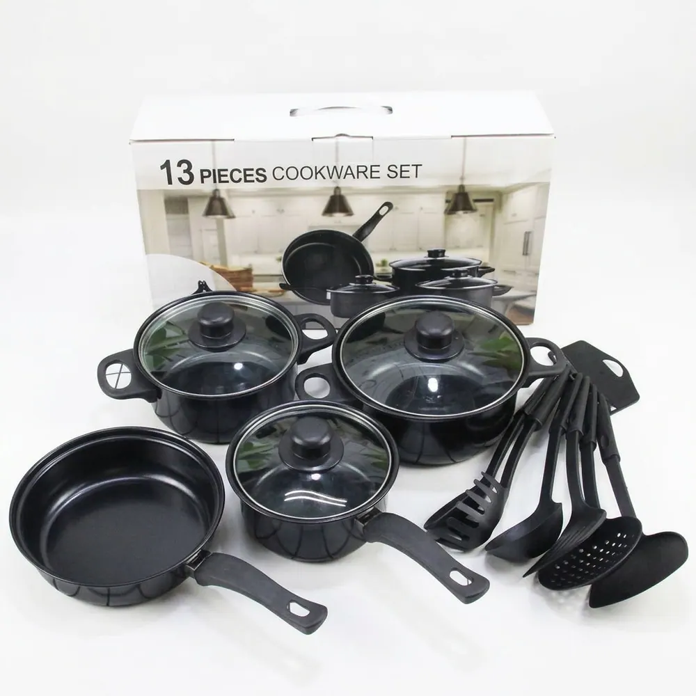 Non-Stick Cookware Set with Utensils (13 pcs)