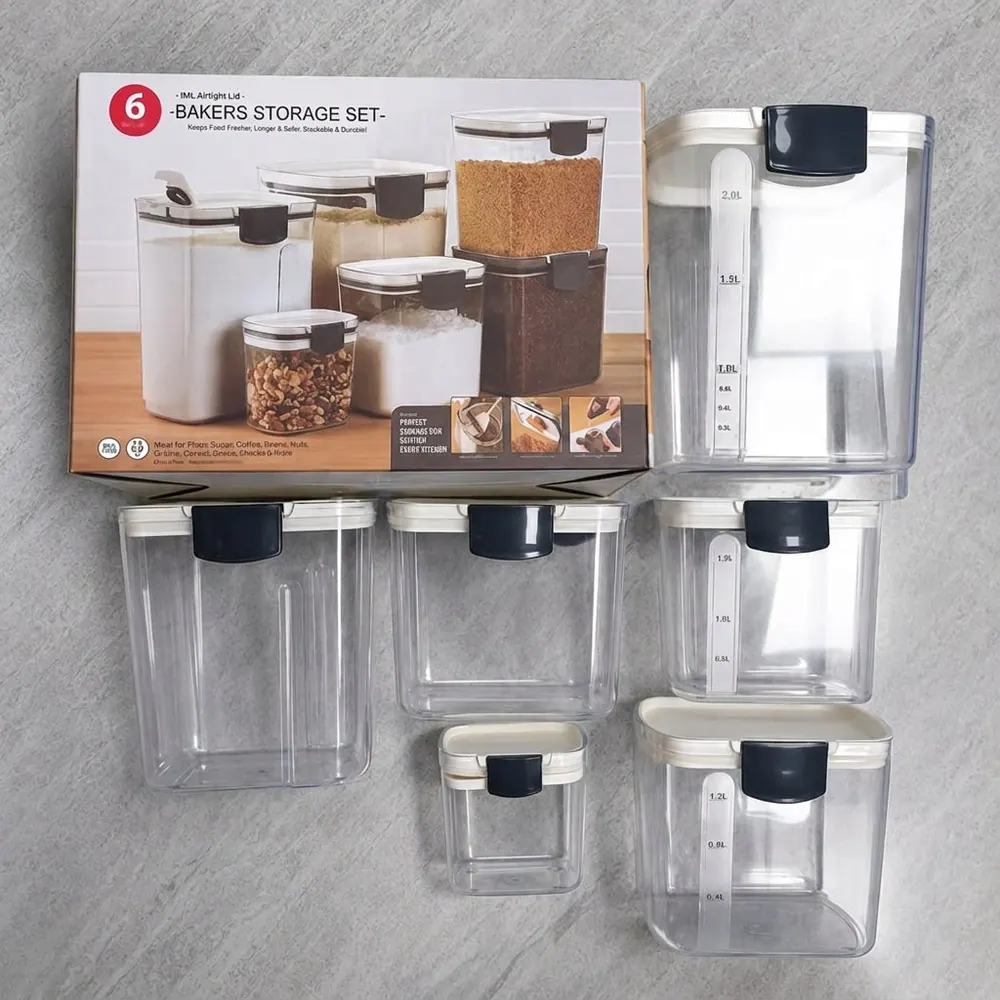 6-Piece Airtight Food Storage Container Set