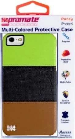 Promate Green/Black/Brown Pancy iPhone 5 Protective Case