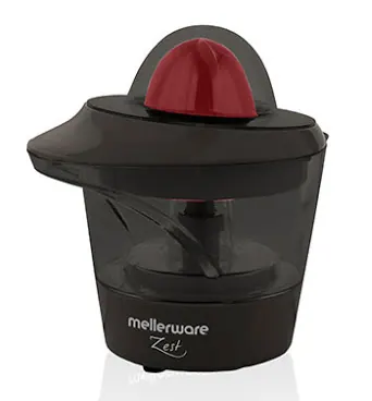Mellerware Black Plastic Citrus Juicer Zest