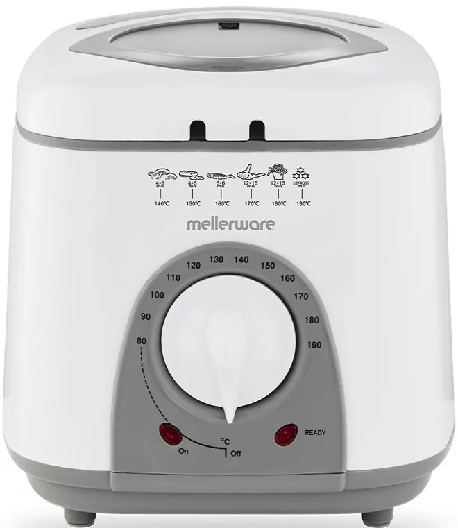 Mellerware Adjustable Temperature 1 Litre Plastic Deep Fryer
