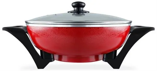 Mellerware 1500w Aluminium Red Electric Bangkok Wok