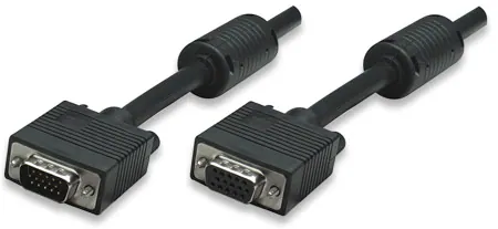 Manhattan Black SVGA 7.5m Extension Cable