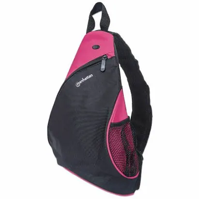 Manhattan 12 Inch Black and Pink Dashpack