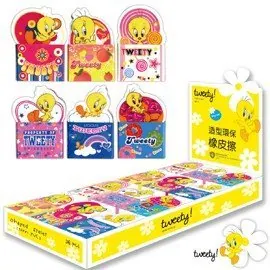 Tweety Shaped Eraser Non Pvc