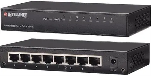 Intellinet 8 Port Fast Ethernet Office Switch