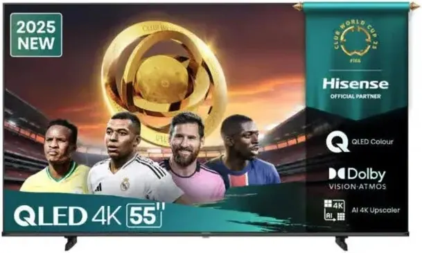 Hisense 55-inch 4K UHD QLED VIDAA Smart Television