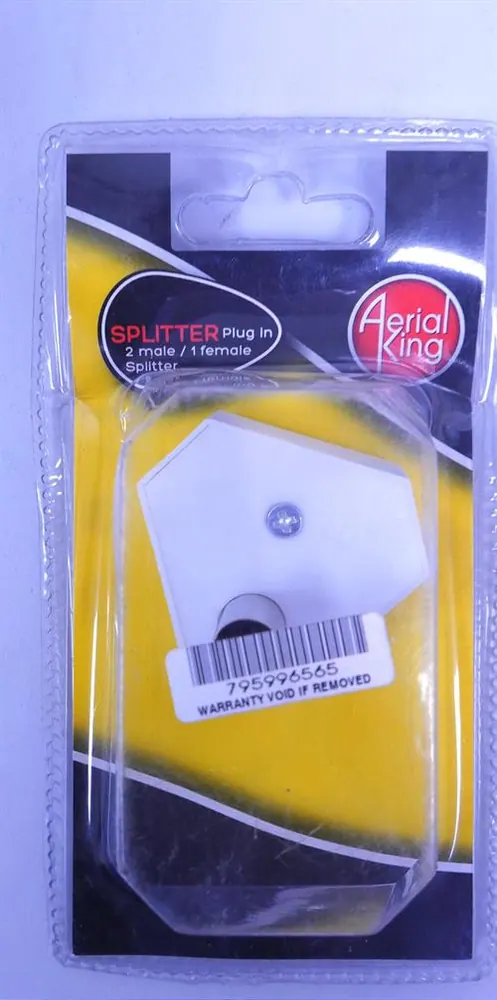 Aerial King Splitter Plug In 2Way FMM Blister