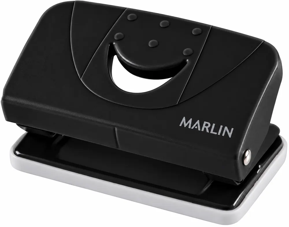 Marlin School Essentials Two Hole Paper Punch Black