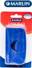 Marlin School Essentials Two Hole Paper Punch Blue