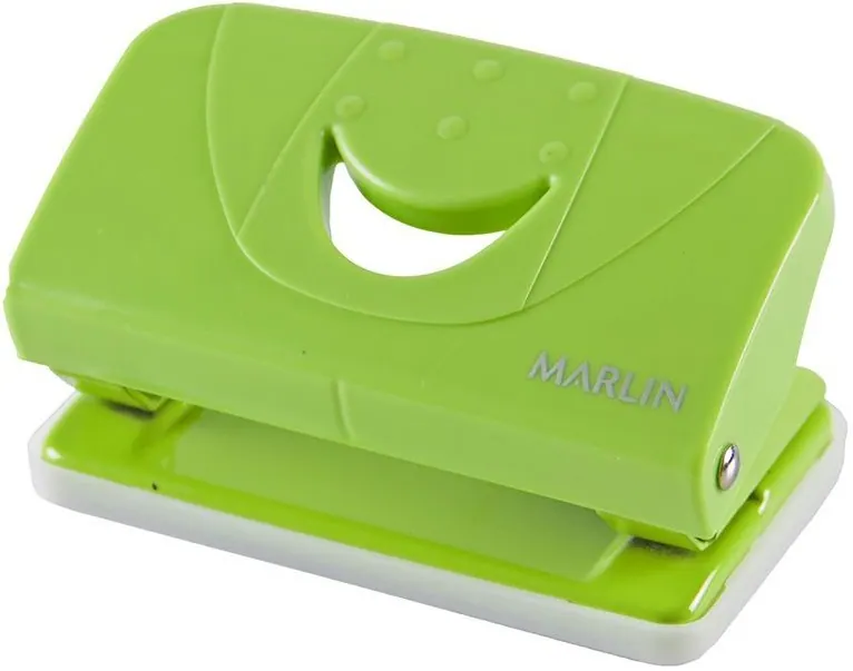 Marlin School Essentials Two Hole Paper Punch Green