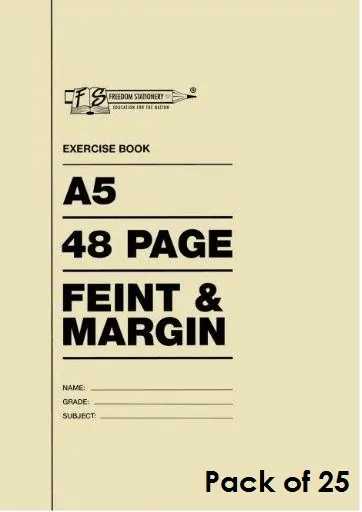 Nexx A5 College Exercise Book 48 Page Feint & Margin