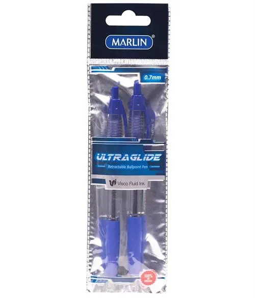 Marlin Arrowline Retractable Pens Blue