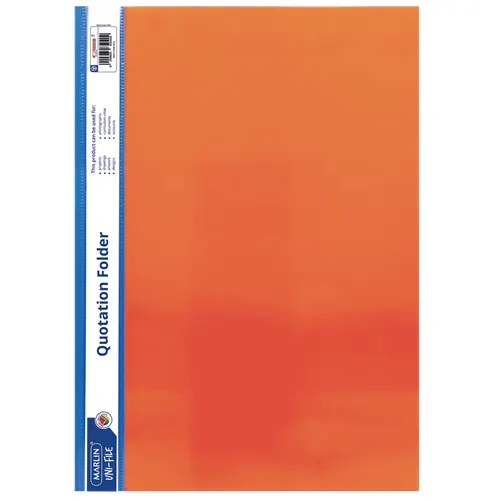 Marlin A4 Quotation and Presentation Folder – Orange
