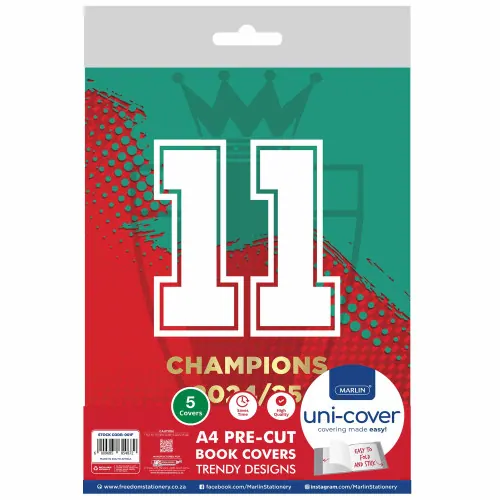 Marlin A4 PreCut Book Covers Champions Nr11 5pack