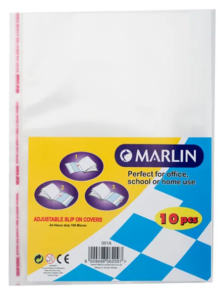 Marlin A4 Slipon Plastic Book Covers
