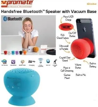 Promate Blue Globo 2 Portable Bluetooth Speaker