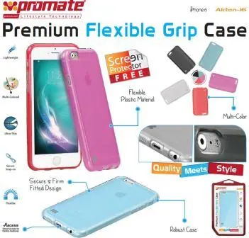 Promate Akton-i6 Multi-colored flexi-grip designed