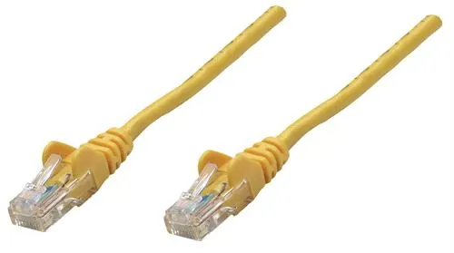 Intellinet Yellow CAT5E U-UTP 0.25m Patch Cable