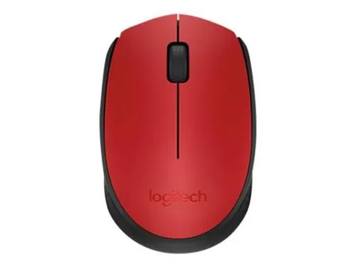 Logitech M171 Optical Wireless Mouse Red