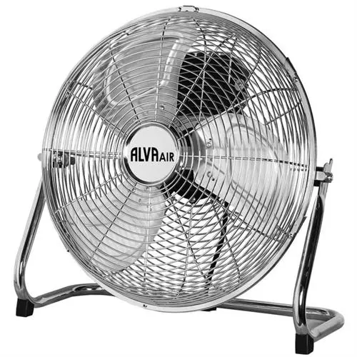 Alva Air 50cm High Velocity Chrome Floor Fan