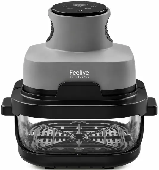 Feelive Crispy Dual Glass Digital Air Fryer