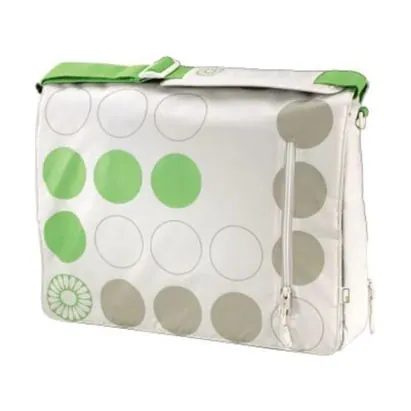 Hama 17 Inch Messenger Notebook Bag Green and White