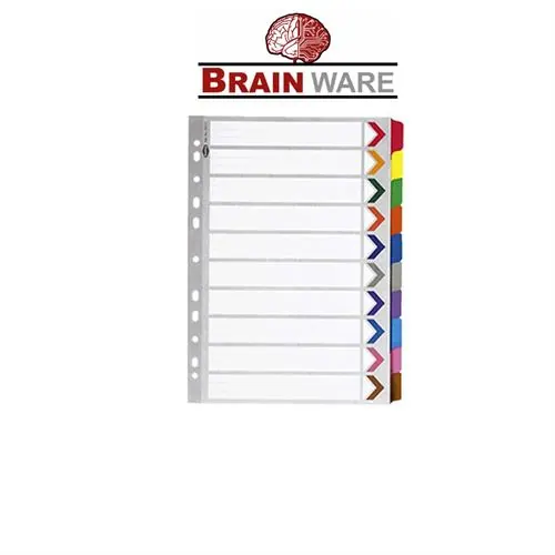 Brainware A4 Board Dividers Tab 1