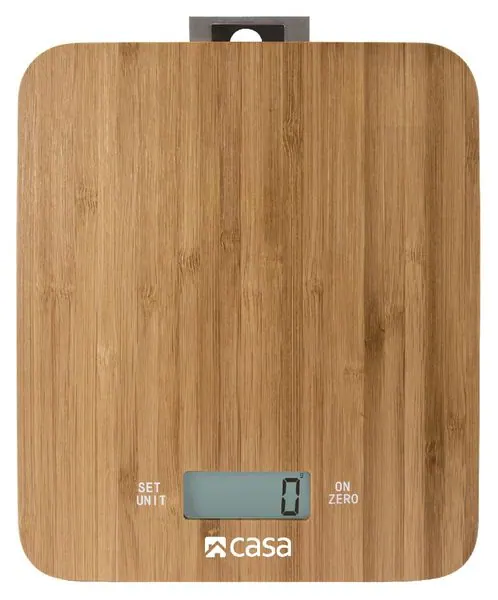 CASA ELECTRONIC BAMBOO KITCHEN SCALE