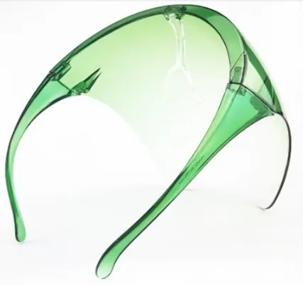 Casey Protective Faceshield Glasses Mask - Green