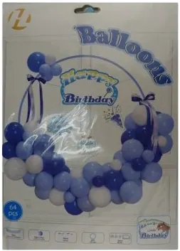 Casey 64pc Blue Birthday Garland Set