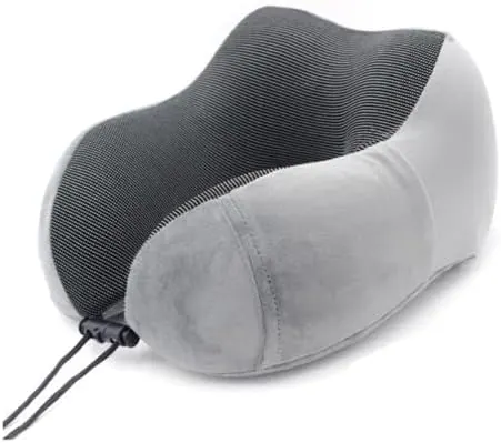 Casey U Shaped Large Travel Neck Pillow Grey
