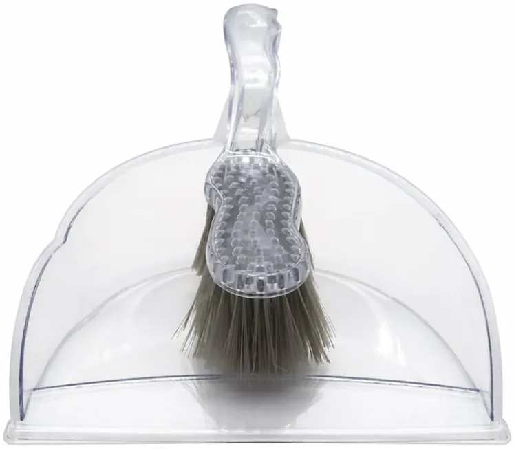 Casey Handheld Clear Dustpan And Brust Set