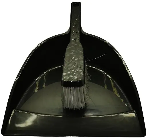 Casey Handheld Dust Pan And Brush Set Black
