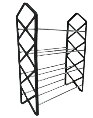Nordic Wind Cross 4 Tier 12 Shoe Rack