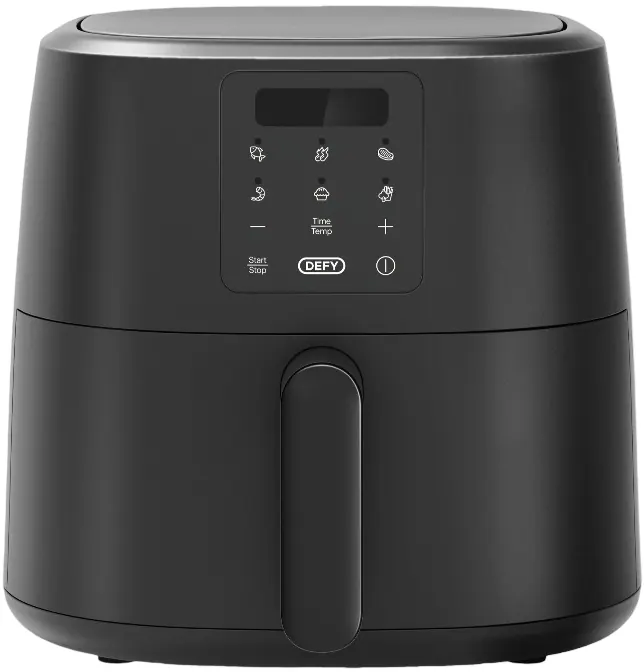 Defy 6 Litres Digital Touch Display Air Fryer Black