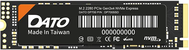 Dato DP700 PCIe Gen3x4 M.2 2280 NVMe 1TB SSD