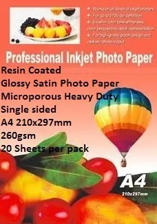 EBox Resin Coated Glossy Satin Photo Paper