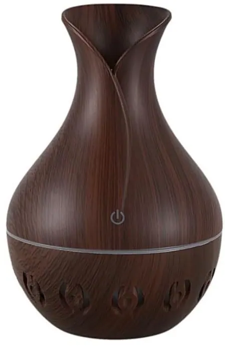 Casey Ultrasonic Aroma Humidifier Dark Hollow Wood Grain
