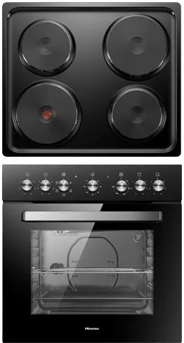 Hisense 4 Plate Burners Hob and Oven