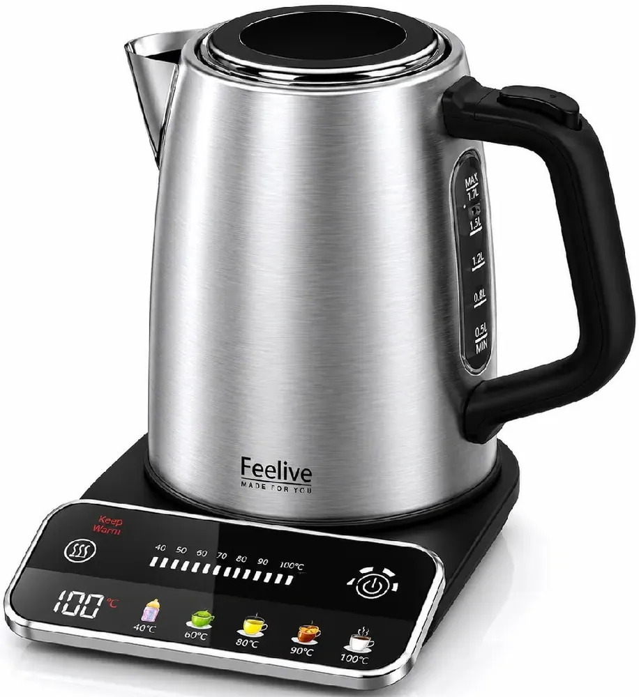 Feelive 1.7 Litres Smart Digital Kettle with Temperature Control