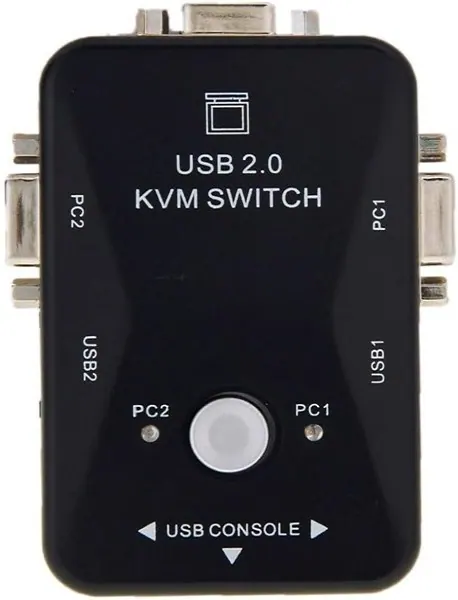 UniQue KVM 2 Port VGA USB 2.0 Manual Switch