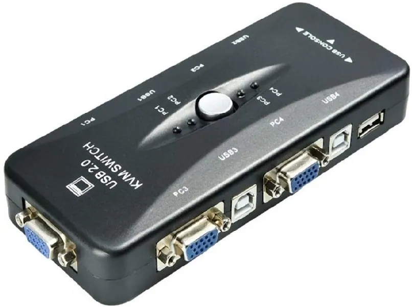 UniQue VGA 4 Port Manual USB2.0 KVM Switch