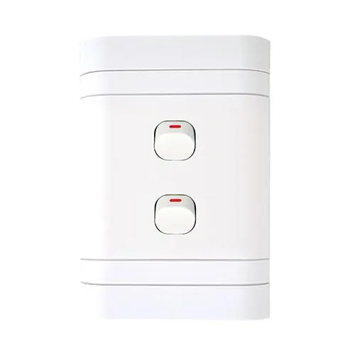 Lesco Flush Cover with 2 Lever 1 Way Switch