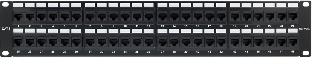Netix UTP CAT6 48 RJ45 Port Rackmount Patch Panel