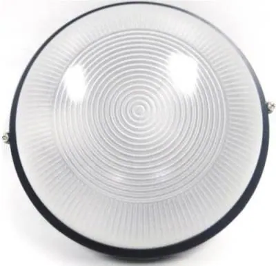 Noble Black Pays Round Bulkhead Light Fitting Large