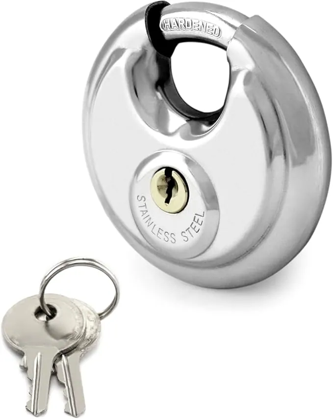 Noble 60mm Stainless Steel Disc Padlock