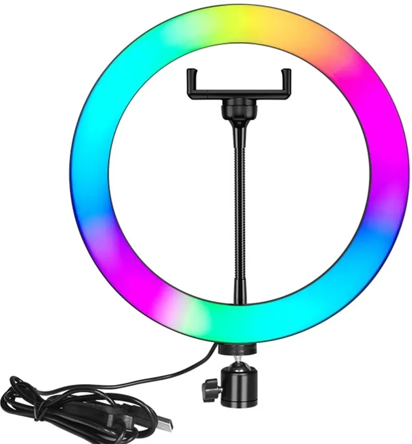Nesty 10 Inch Multipurpose USB Powered Selfie RGB LED Ring